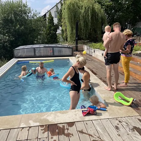 Villa In Moravia With Heated Pool וילה Lazinov